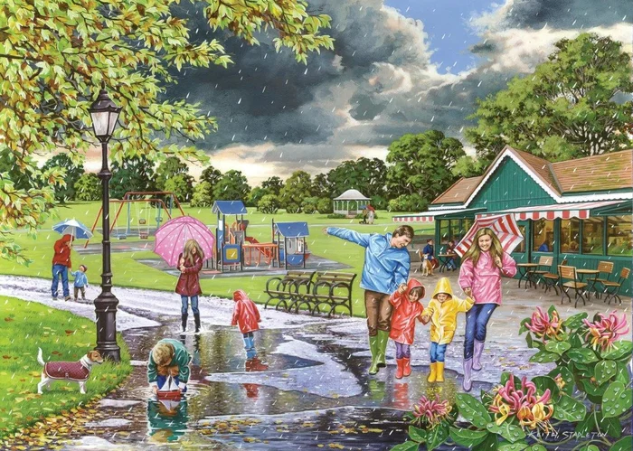 House of Puzzles Puddles 500 Piece Puzzle