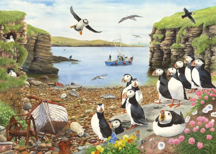 House of Puzzles Puffin Parade BIG 500 Puzzle
