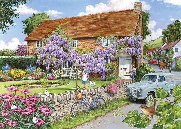 House of Puzzles Wisteria Cottage BIG 250 Puzzle