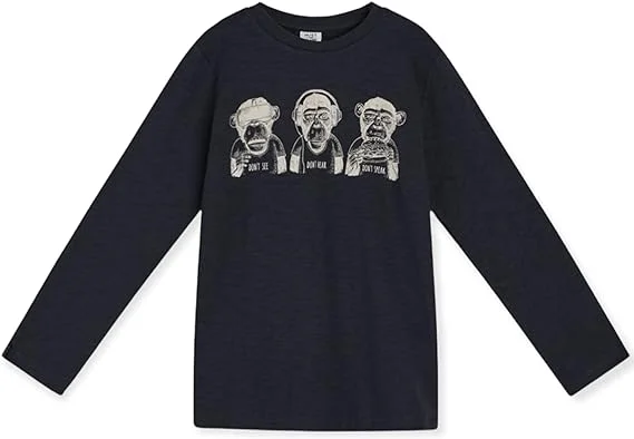 Hust & Claire Adam Langarm Shirt Affen