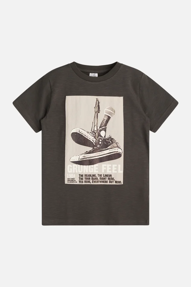 Hust & Claire Alwin Kurzarm Shirt Schuhe Black sand