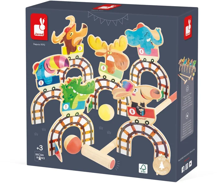 Janod Applepop – Krocket-Achterbahn