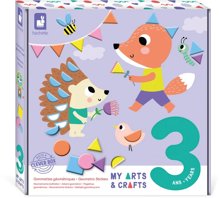 Janod Atelier 3 Jahre Geometrische Aufkleber