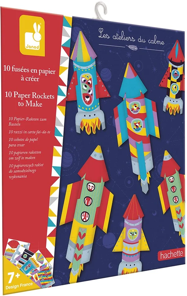 Janod Atelier Raketen basteln, inklusive Abschussstation