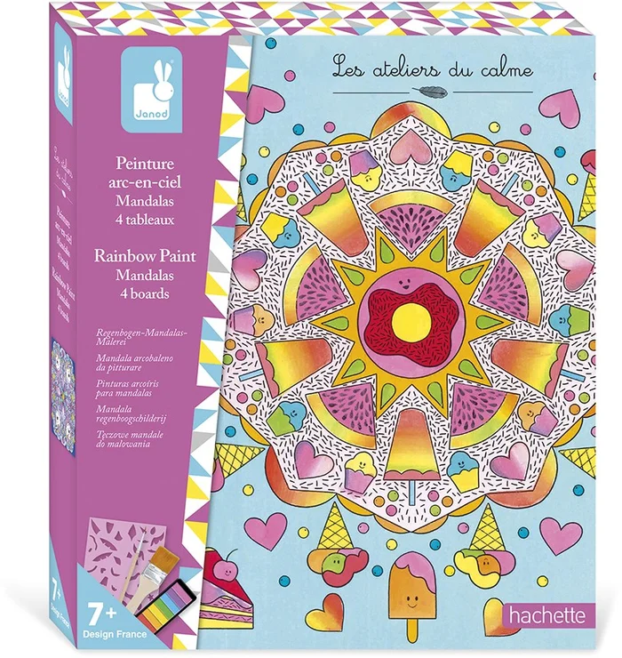 Janod Atelier Regenbogen-Malerei Mandalas