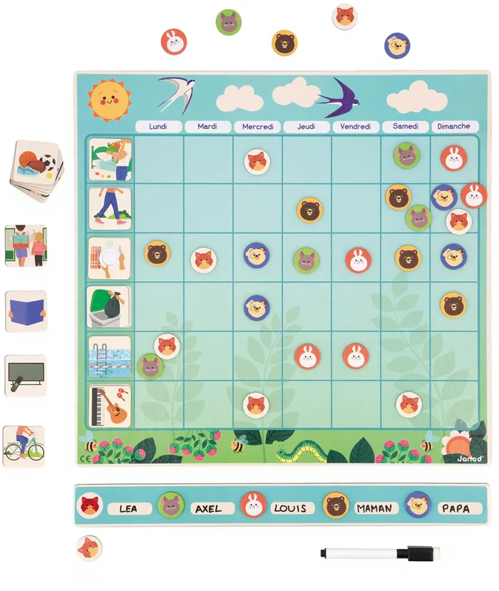 Janod Magnettafel Wochenplanung