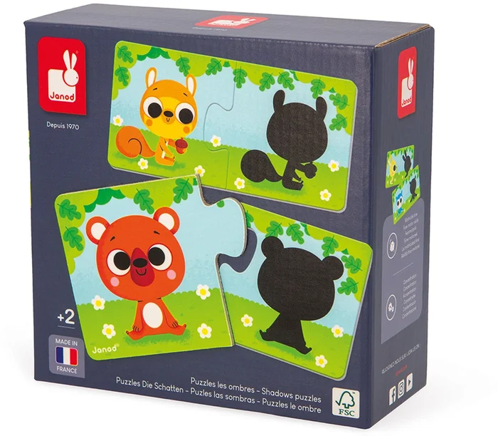 Janod Puzzlespiel – Tiere und ihre Schatten