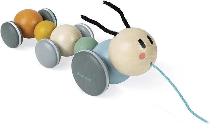 Janod Sweet Cocoon – Ziehfigur Raupe