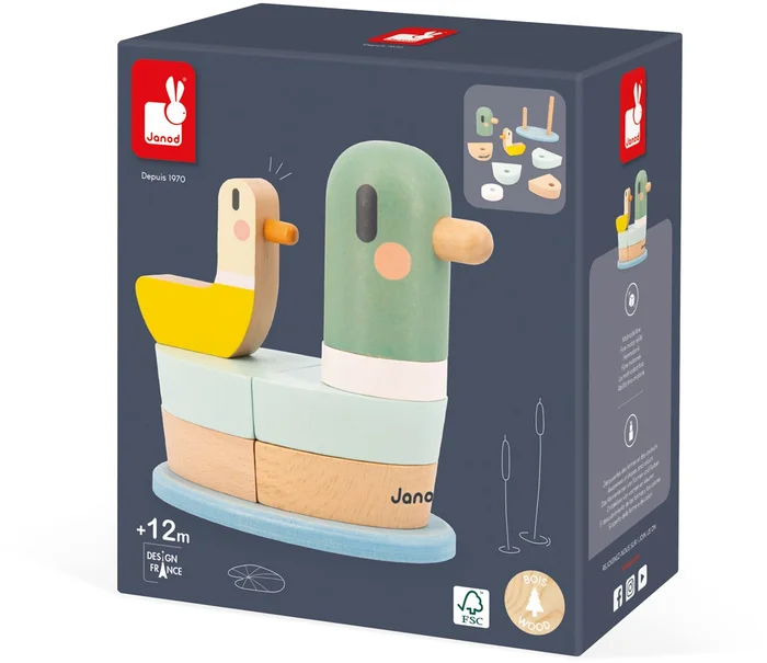 Janod Sweet Cocoon – Stapelturm-Ente