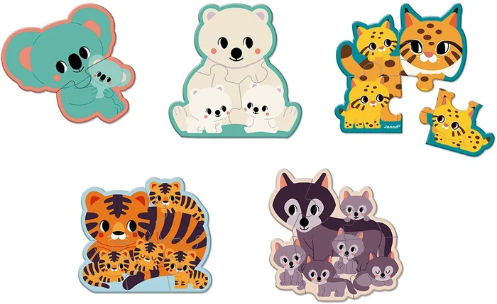 Janod WWF Puzzle Set 5 Stufen