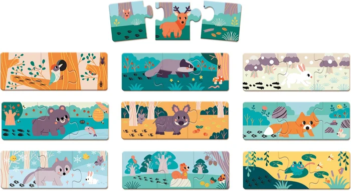 Janod WWF Schienen-Kombinationspuzzle