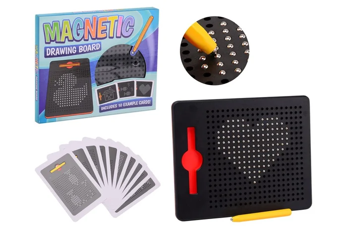 Johntoy – Magnet Tafel incl.10 Schablonen