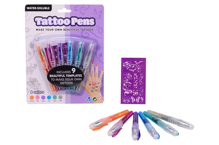 Johntoy – Tattoo Stifte, 6er Set