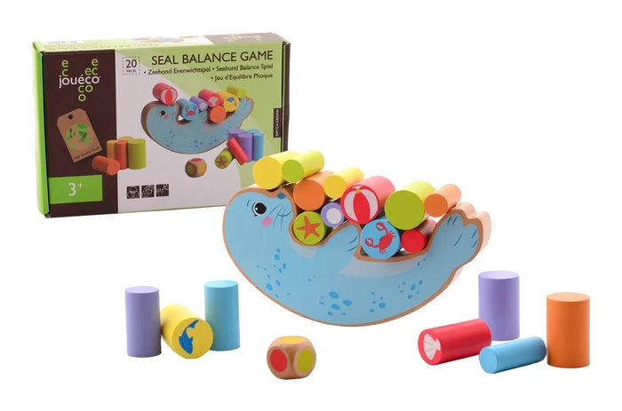 Jouéco® – Balance Spiel Seehund, 20 teilig