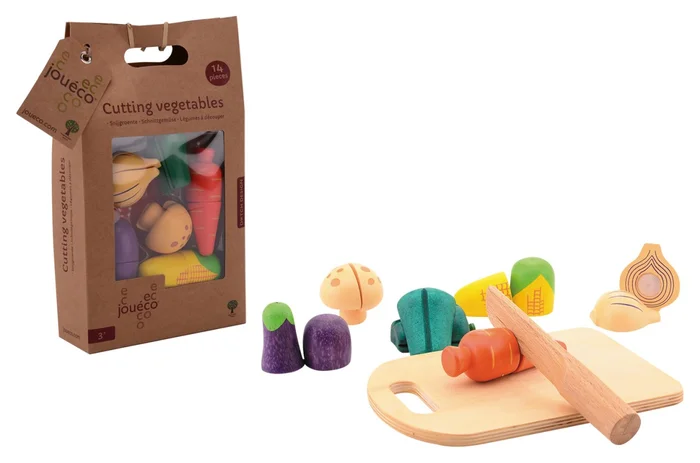 Jouéco® – Schnittgemüse Holz, 14 teilig