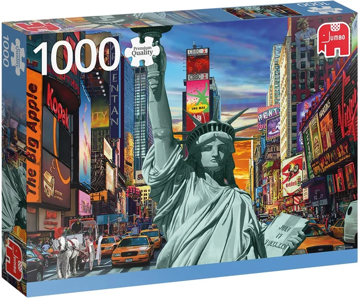 Jumbo 18861 New York Collage-1000 Teile Zubehör, Mehrfarben