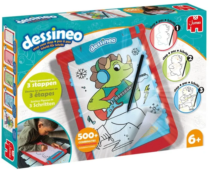 Jumbo Dessineo Characters Stap voor Stap Tekenbord