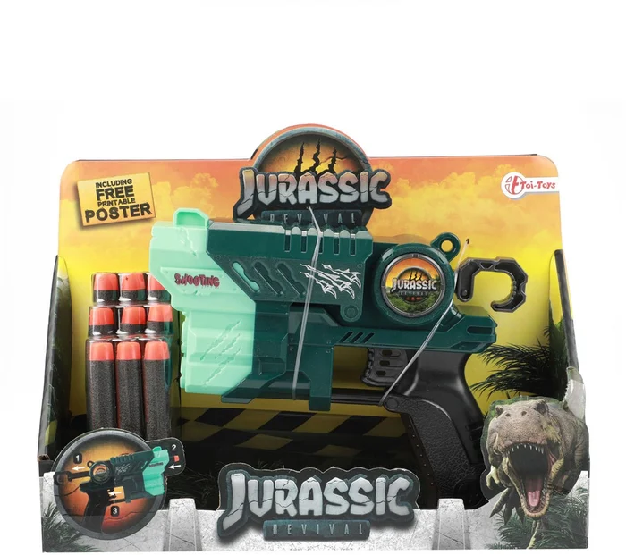 Jurassic Revivial Pistool Dino met Foam Pijlen