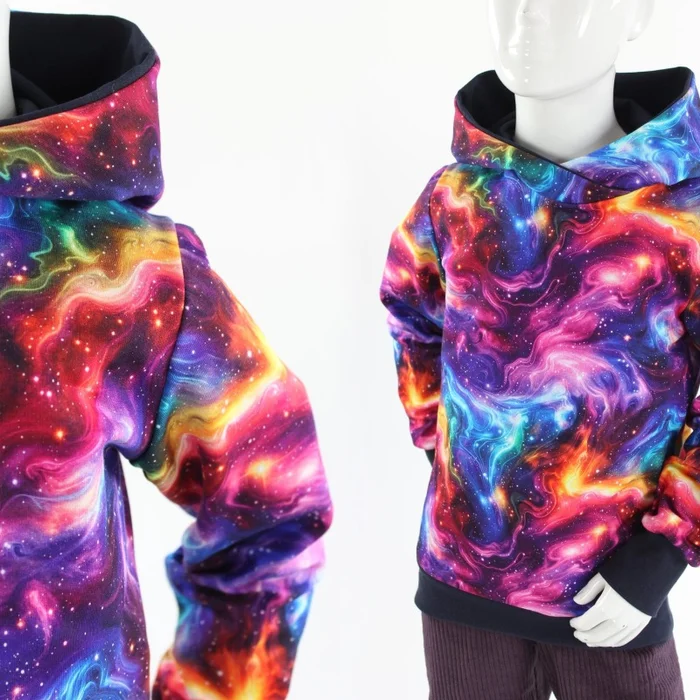 Kapuzenpulli für Kinder aus Jersey Quantum Galaxy