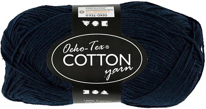 Katoengaren, Donkerblauw, 50gr, 170m