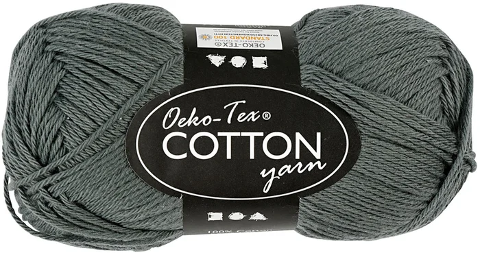 Katoengaren, Grijs, 50gr, 170m