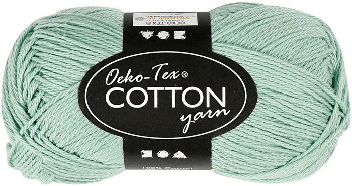 Katoengaren, Mint Groen, 50gr, 170m