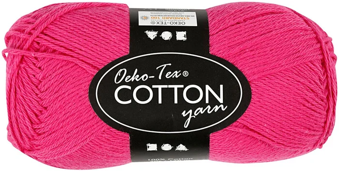 Katoengaren, Roze, 50gr, 170m