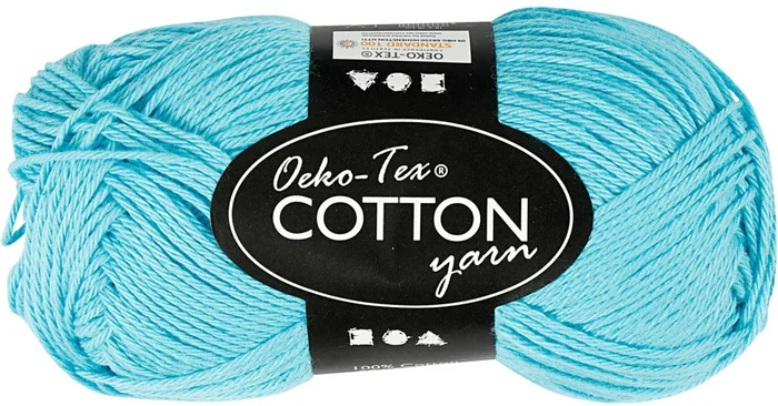Katoengaren, Turquoise, 50gr, 170m