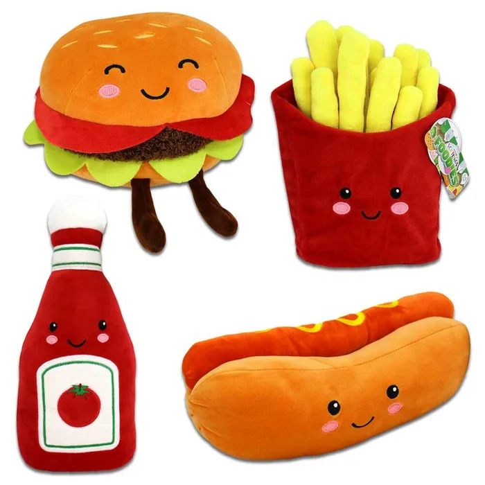 Kawaii Essen süß als Kuscheltiere