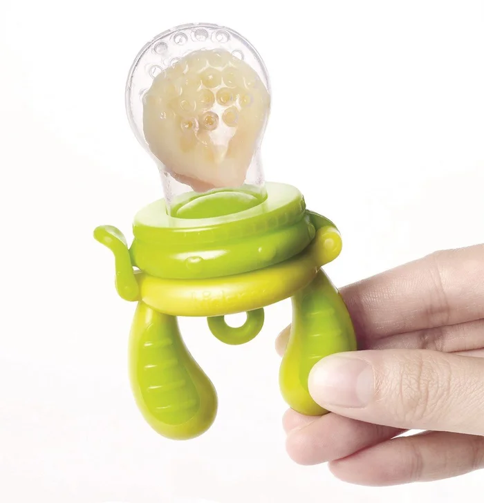 KidsMe Food Feeder Fruchtsauger Lutschbeutel für Baby – Größe M – Grün
