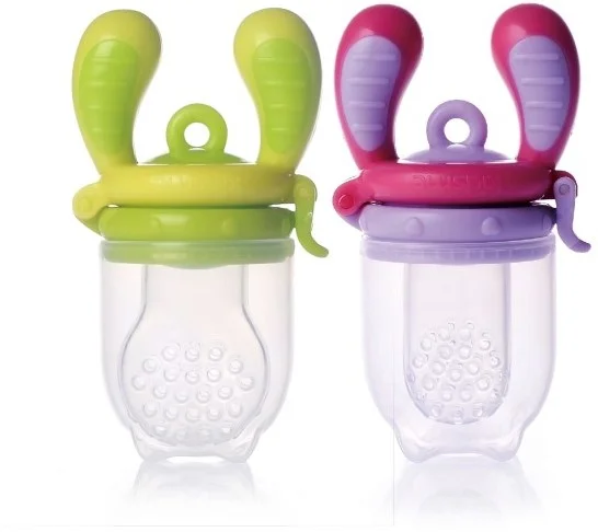 KidsMe Food Feeder Fruchtsauger Lutschbeutel für Baby Doppelpack