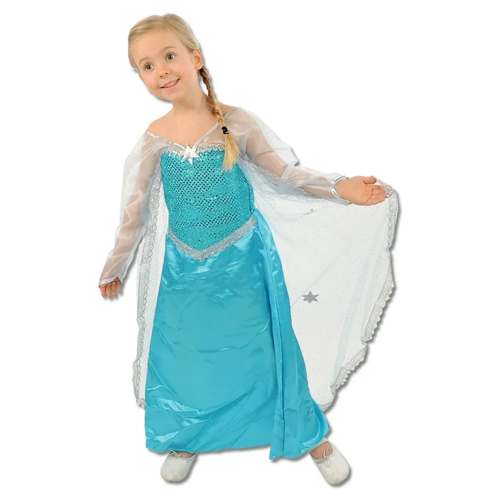 Kinderkostüm Eisprinzessin mit Schärpe