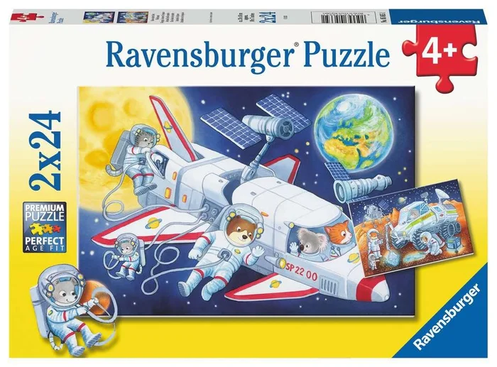 Kinderpuzzle 05665 Reise durch den Weltraum 2×24 Teile
