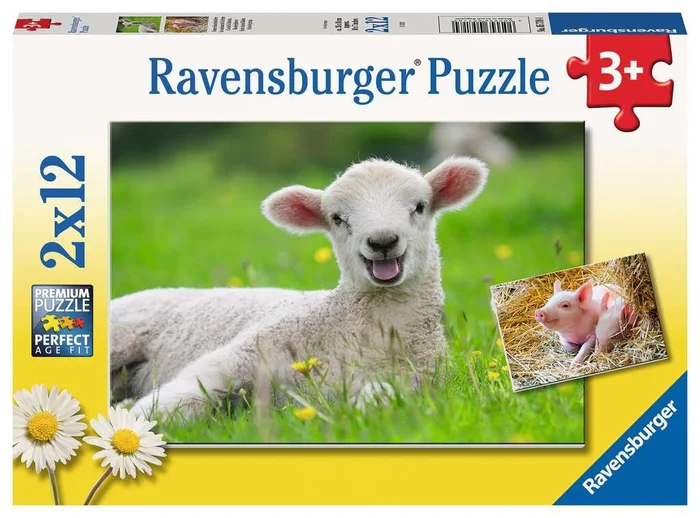 Kinderpuzzle 05718 Unsere Bauernhoftiere 2×12 Teile