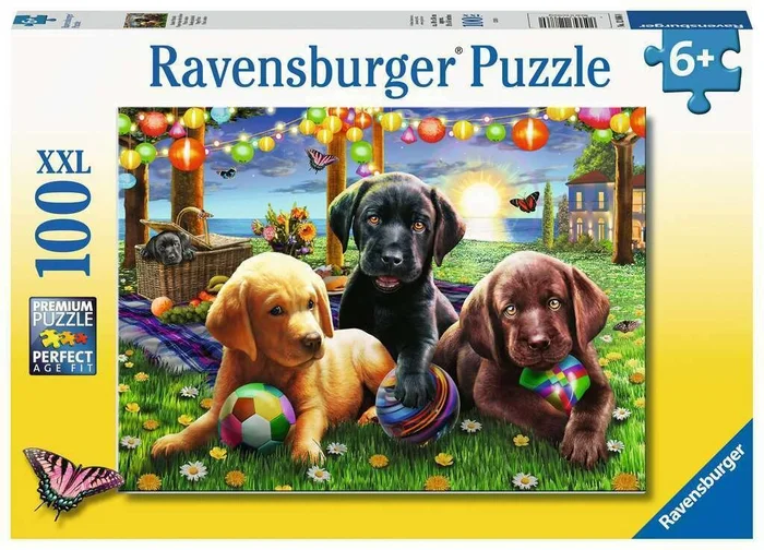 Kinderpuzzle – 12886 Hunde Picknick 100 Teile