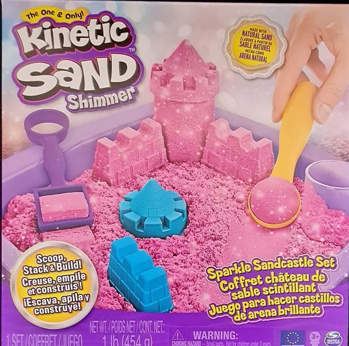 Kinetic Sand – Box Shimmer Rosa, 454g