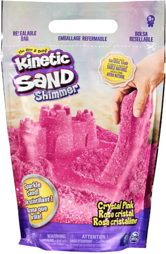Kinetic Sand – Glitzer Sand Crystal Pink, 907 Gramm