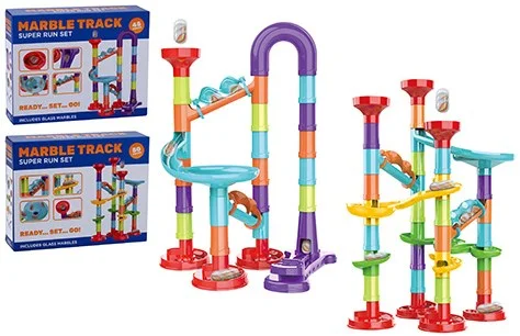 Knikkerbaan Super Run Set, 45dlg.