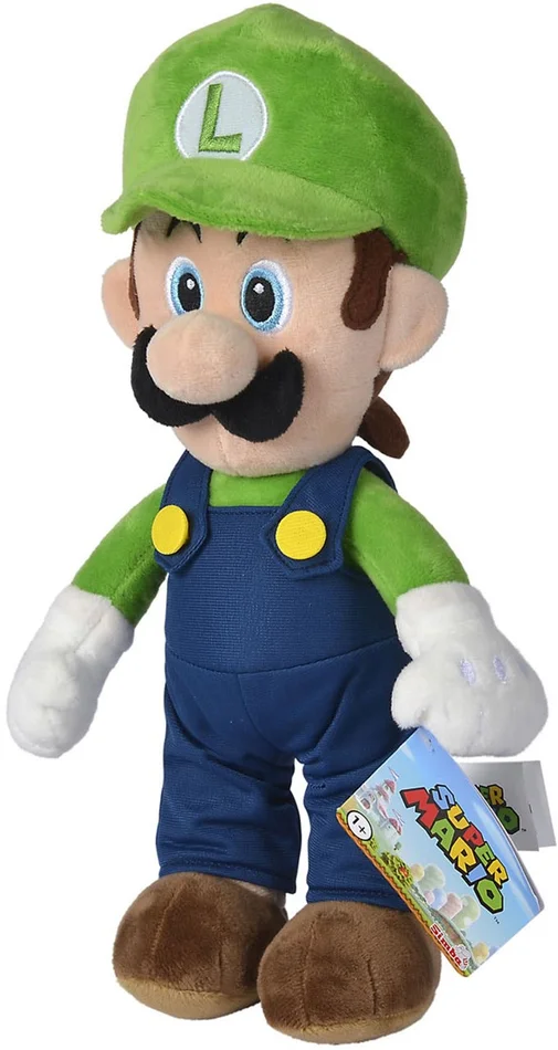 Knuffel Pluche Super Mario Luigi, 30cm
