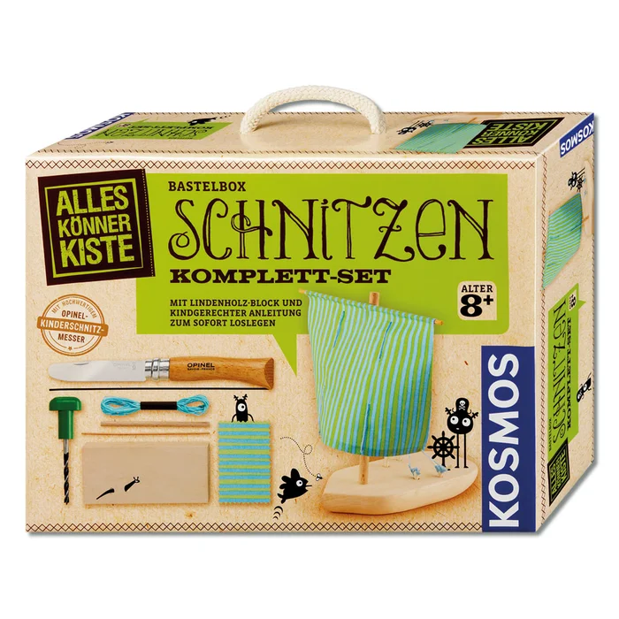 Komplett-Set Schnitzen inkl. Kinderschnitzmesser