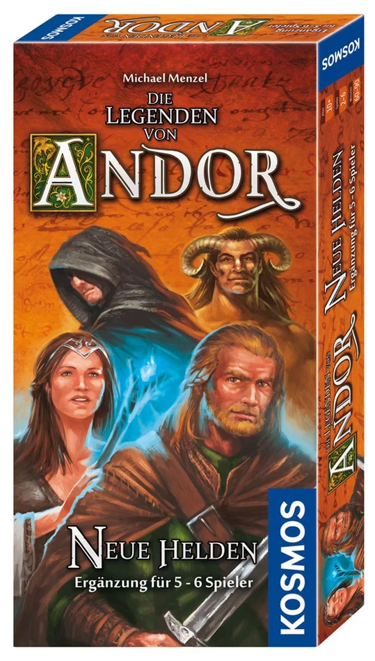 Kosmos Die Legenden von Andor – Neue Helden, Ergänzung für 5-6 Spieler
