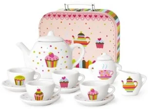 Küchenzubehör Teeservice Porzellan Cupcake