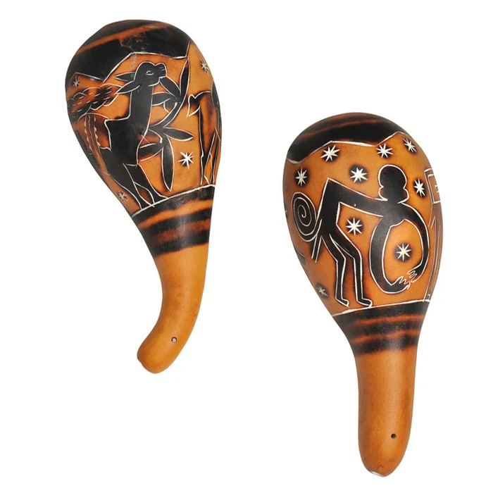 Kürbis-Maracas, 1 Paar | W-11195