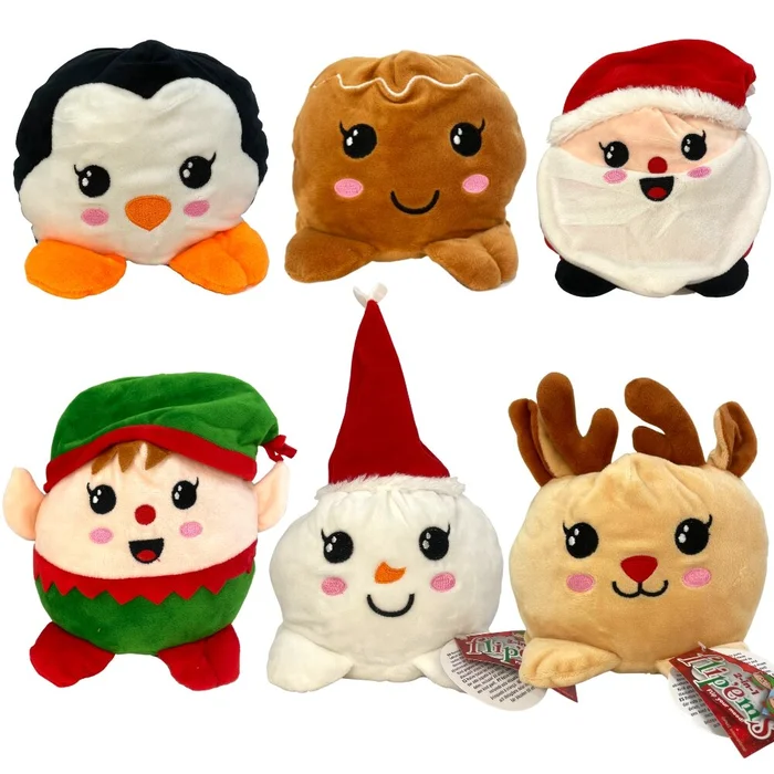 Kuscheltier Weihnachten wendbar – ca. 17cm