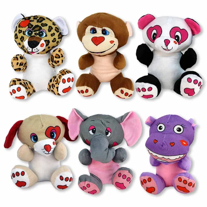 Kuscheltiere mit Herz Motiven – ca. 20 cm