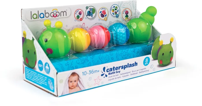 Lalaboom Raupe aus Lernperlen (8 Stück)