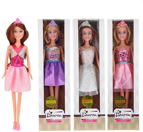 Lauren Teenager-Puppe + Diadem + Partykleid 04826