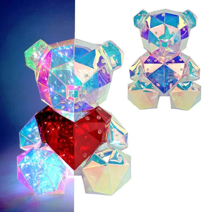 LED Bär Nachtlicht „Diamant“ mit USB – ca. 25 cm