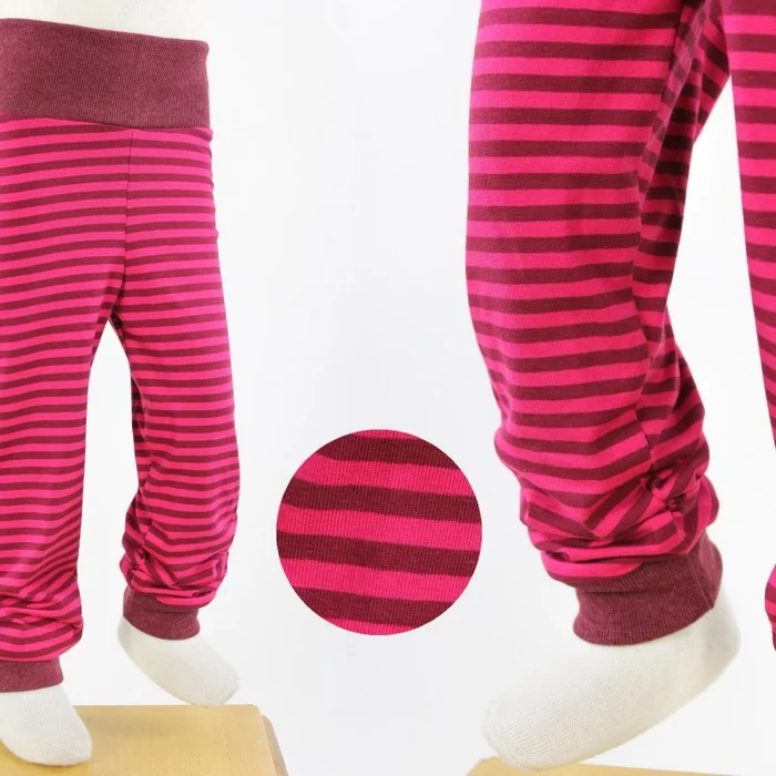 Leggings für Kinder pinke Streifen