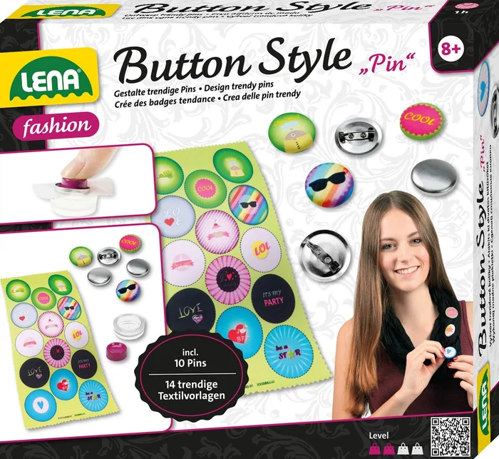 Lena Lena Button Style Pin